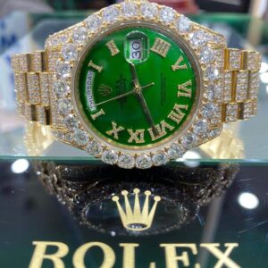 rolex wtch white stone